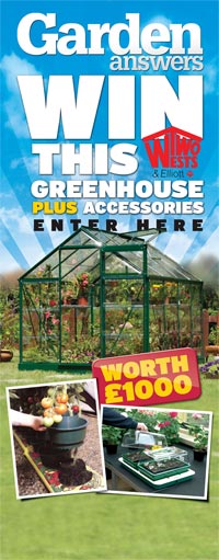 Garden Answers magazine rollerbanner
